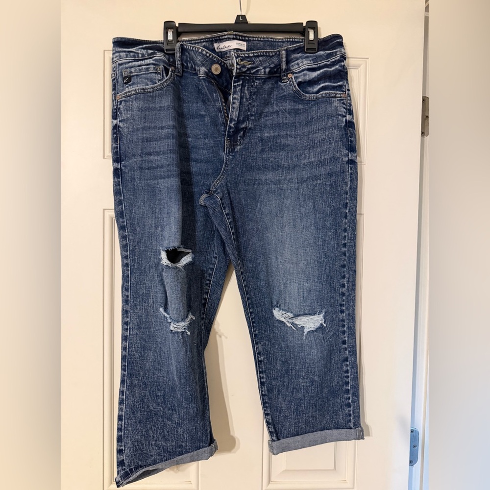 KanCan Blue Distressed Boyfriend Jeans